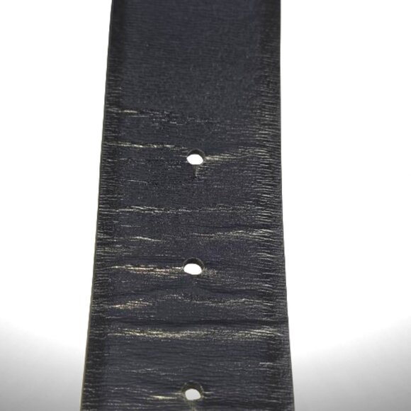 Valentino Garavani Black Leather VLOGO Crystal Belt Size 95/38 main image 6